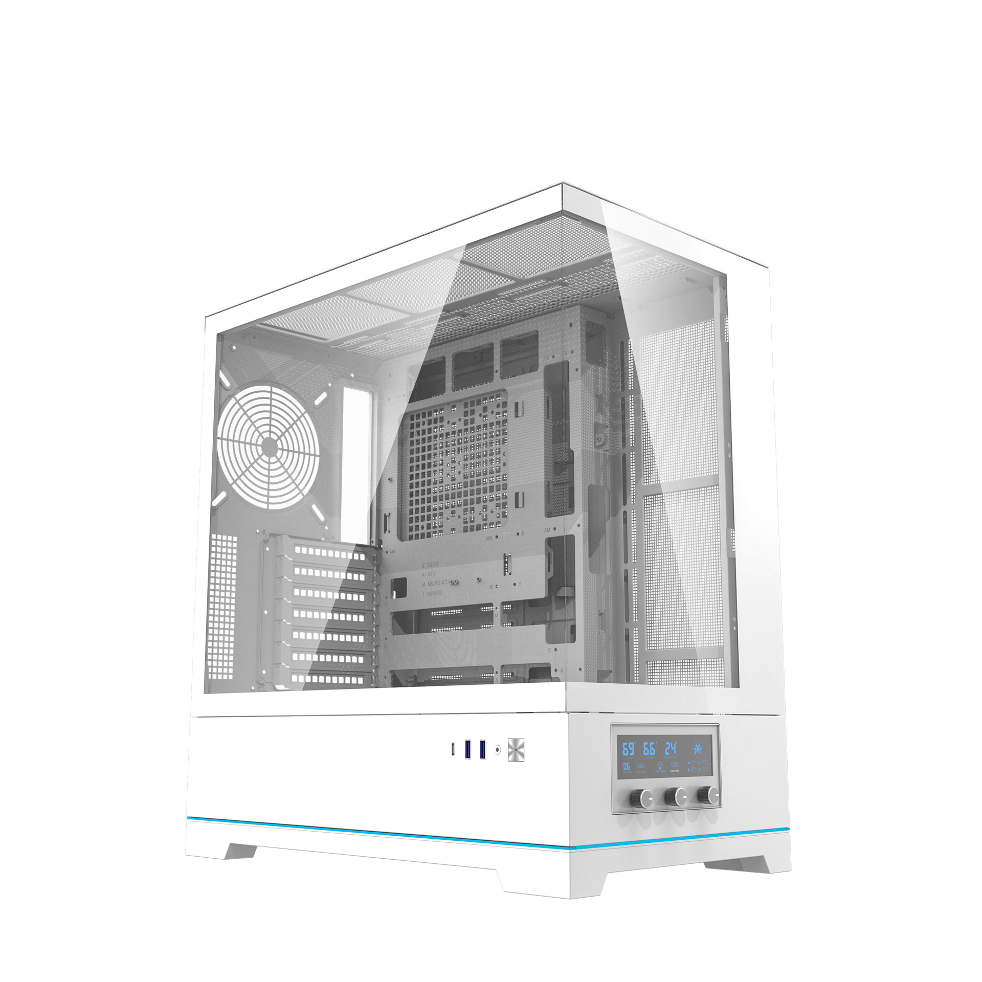 DARKFLASH DY451 PRO ATX CASE WHITE thumbnail 3