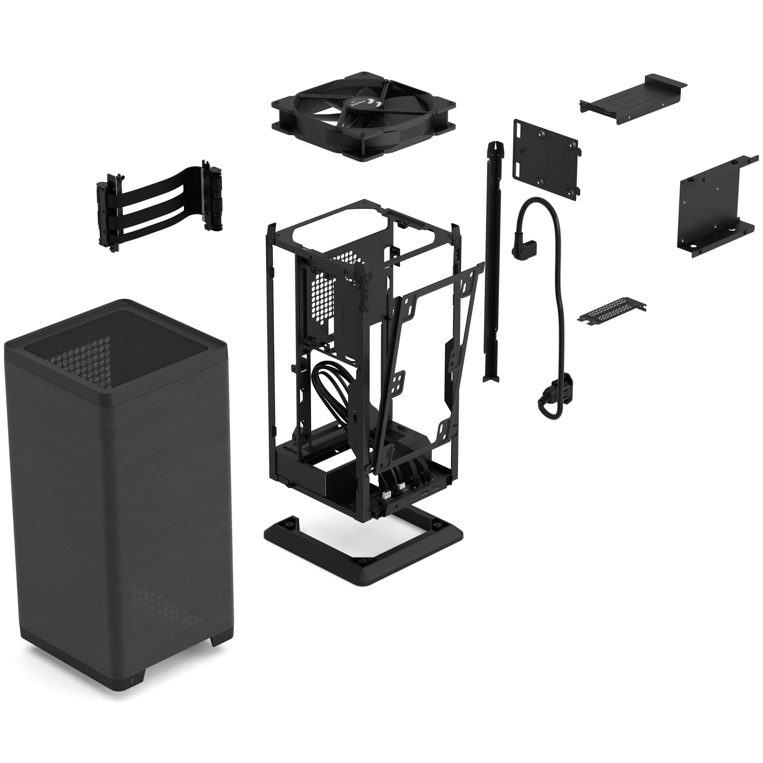 FRACTAL DESIGN MOOD BLACK MINI-ITX CASE thumbnail 2