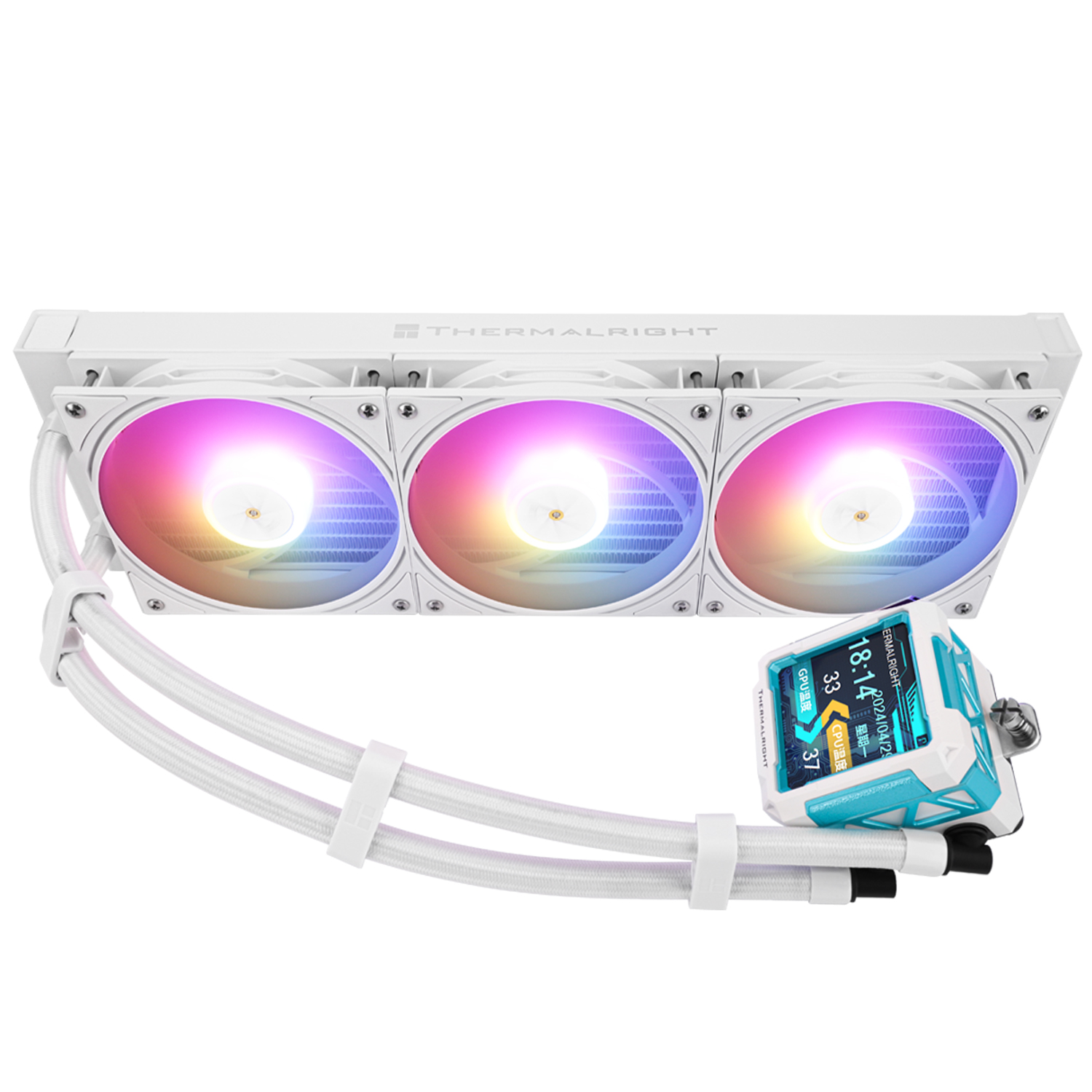THERMALRIGHT FROZEN WARFRAME PRO 360 W/2.73IPS SCREEN WHITE thumbnail 2