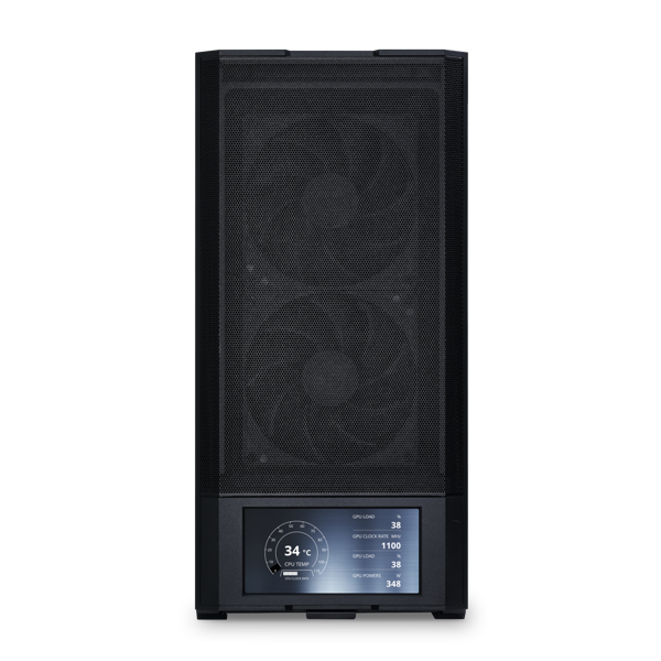 LIAN LI LANCOOL 207 DIGITAL MID TOWER CASE BLACK thumbnail 2