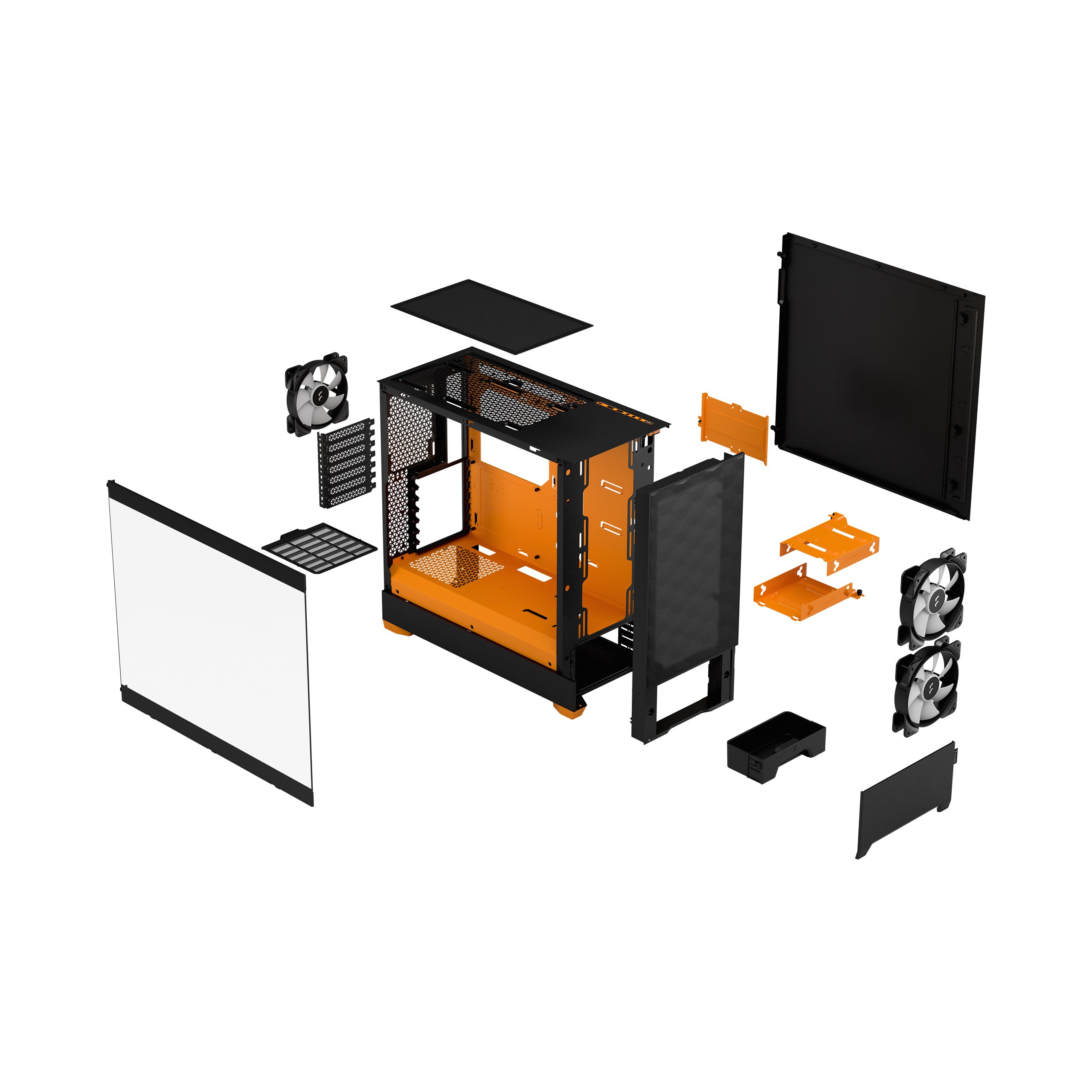FRACTAL DESIGN POP AIR RGB ORANGE CORE TG CLEAR TINT thumbnail 12
