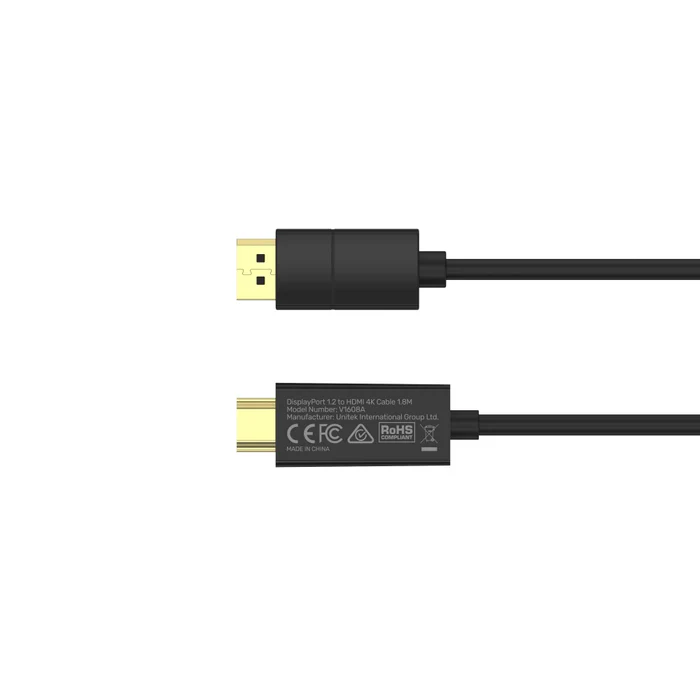1.8M DP1.2A/M TO HDMI2.0/4 4K CABLE