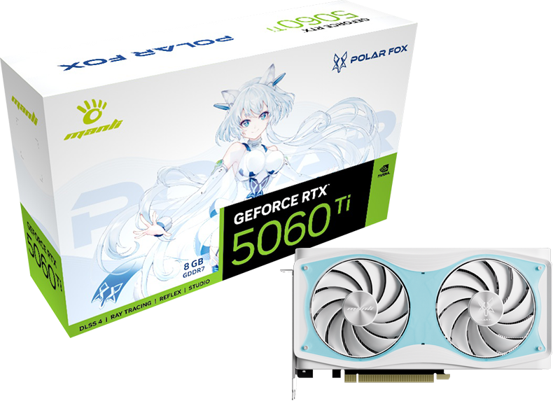 MANLI RTX5060 8GB GDDR7 OC POLAR X2 thumbnail 7
