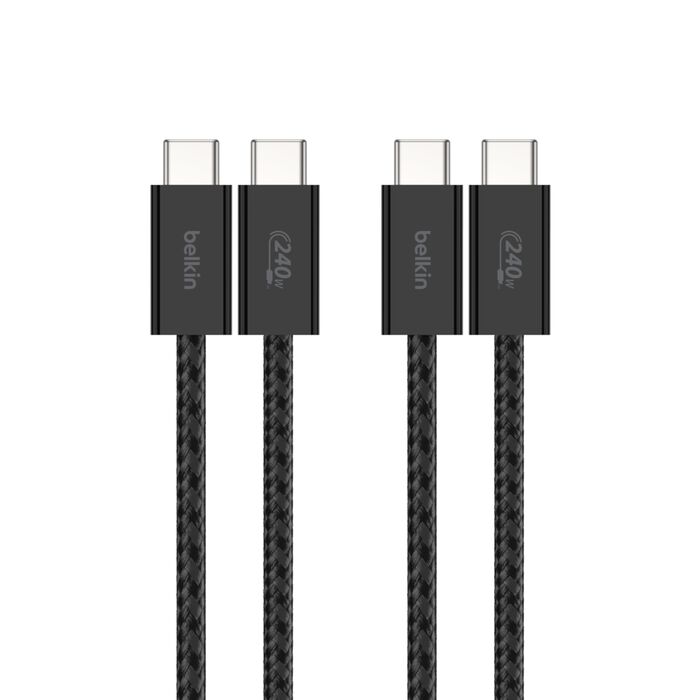 BELKIN BoostCharge USB-C至USB-C編織連接線(240W/1.5米/2PK) thumbnail 3