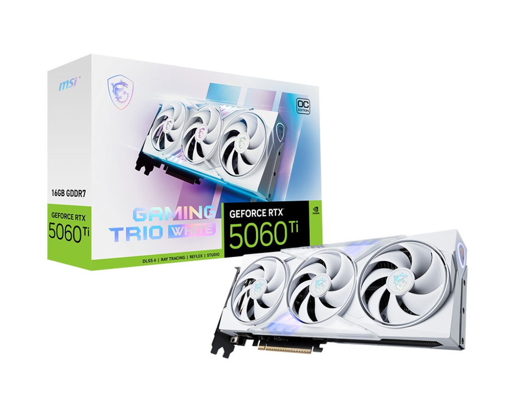 RTX5060TI GAMING TRIO OC 16GB GDDR7 WHITE