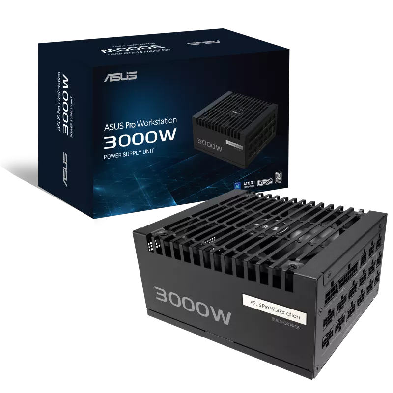 ASUS PRO WS 3000W PLATINUM ATX 3.1 FULL MODULAR PSU thumbnail 9