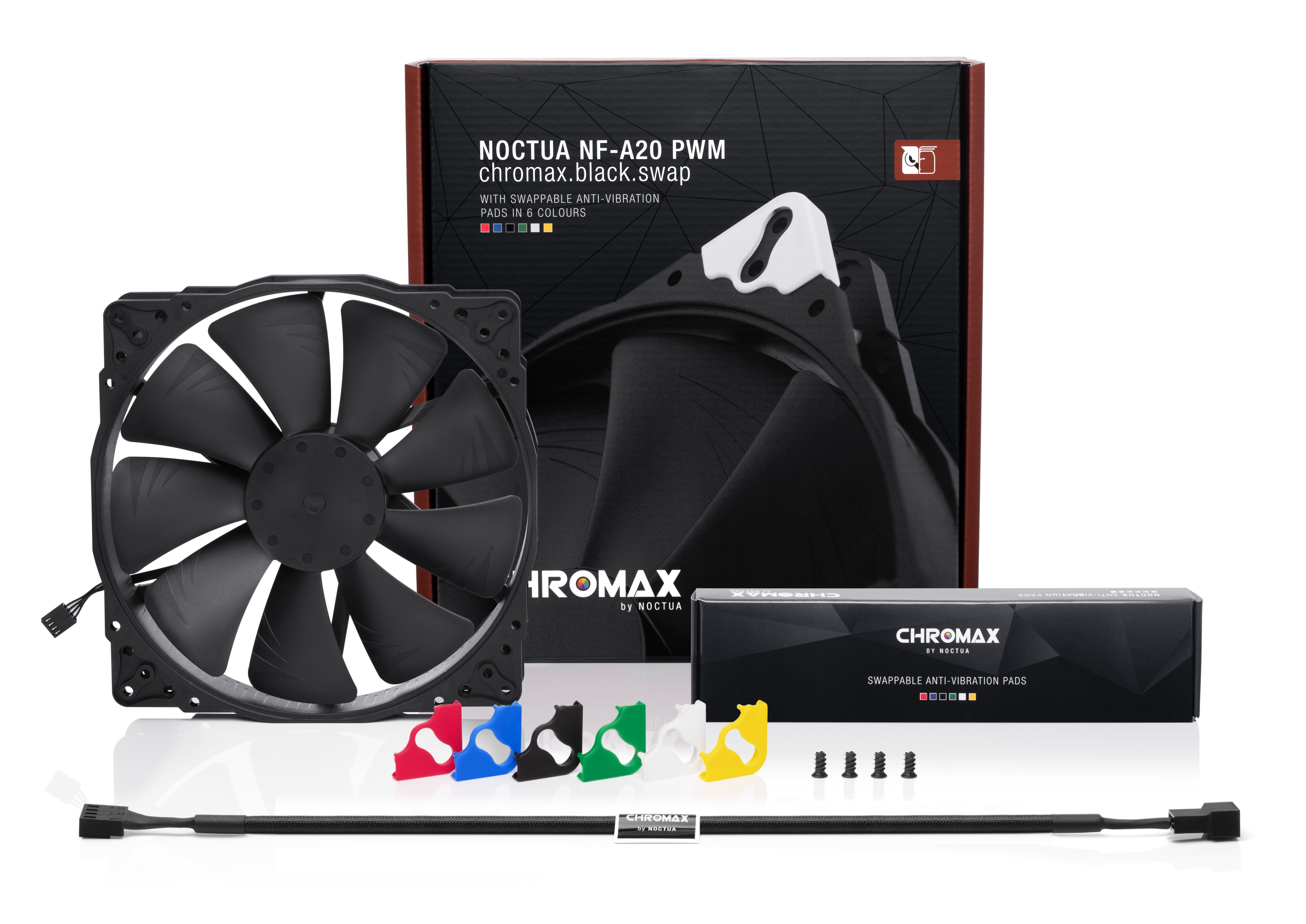 NOCTUA NF-A20 PWM CHROMAX.BLACK.SWAP 800RPM thumbnail 3