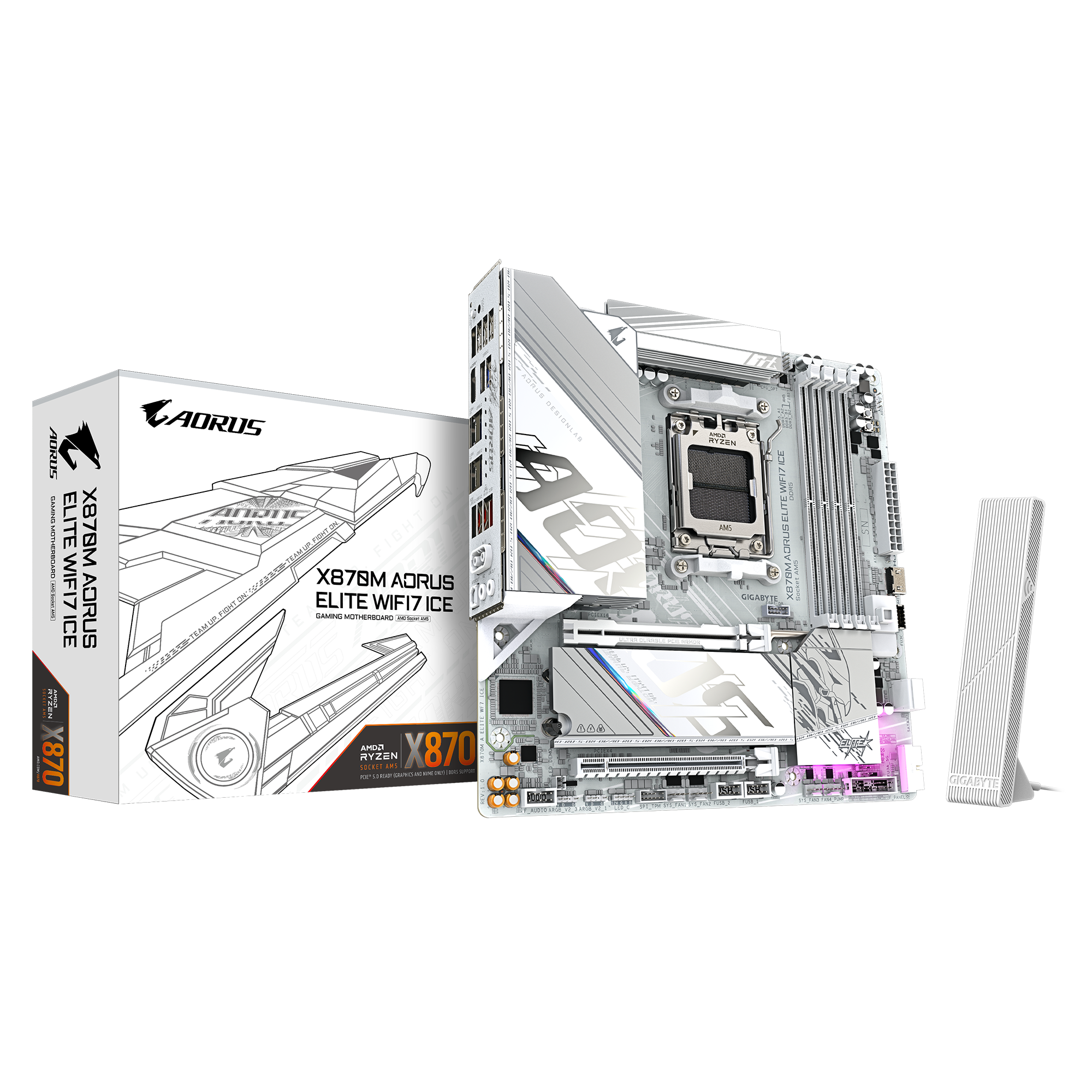 GIGABYTE X870M AORUS ELITE WIFI7 ICE thumbnail 6