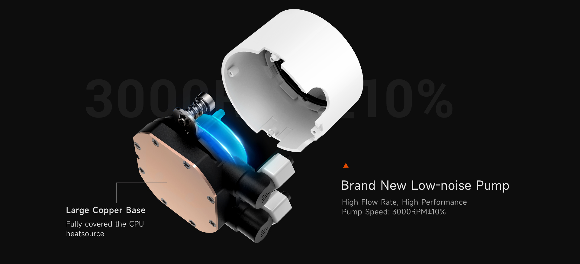 PC COOLER DA360 ARGB HIGH PERFORMANCE AIO CPU COOLING WHITE thumbnail 10