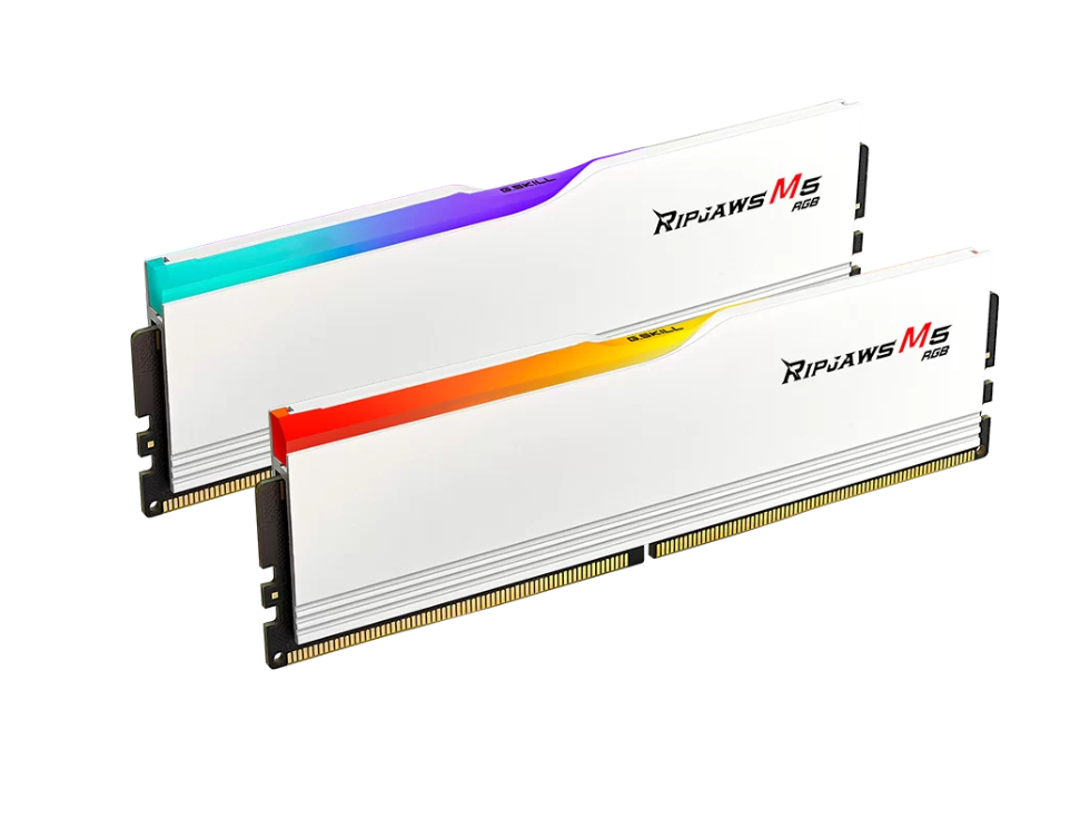 G-SKILL RIPJAWS M5 RGB 32G(16G*2) 6400MHZ DDR5 WHITE