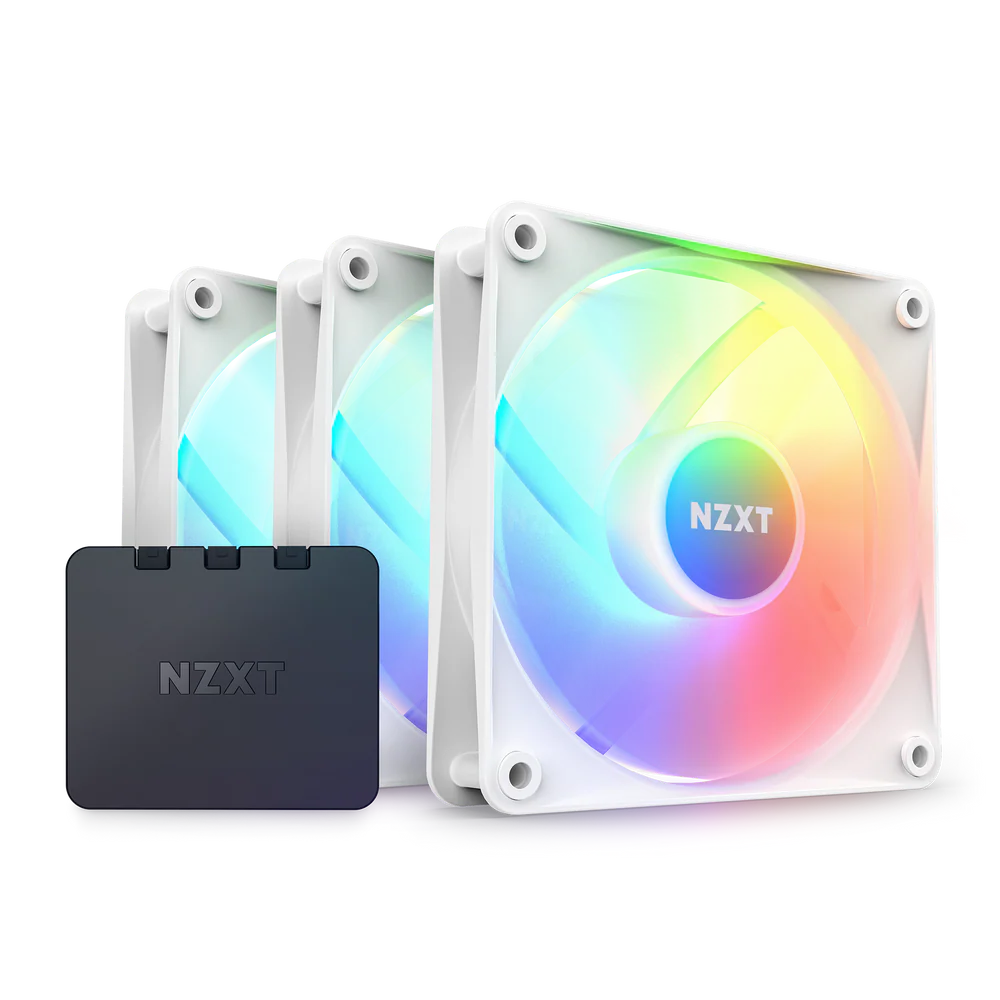 F120 RGB CORE TRIPLE PACK 120MM HUB-MOUNTED WHITE