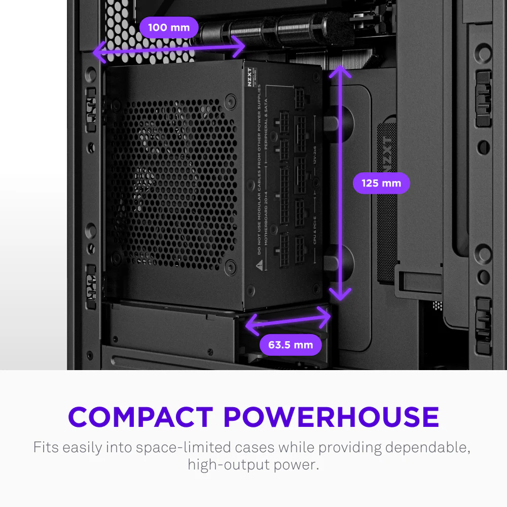 C850 SFX GOLD 850W FULL MODULAR ATX 3.1 PSU thumbnail 3