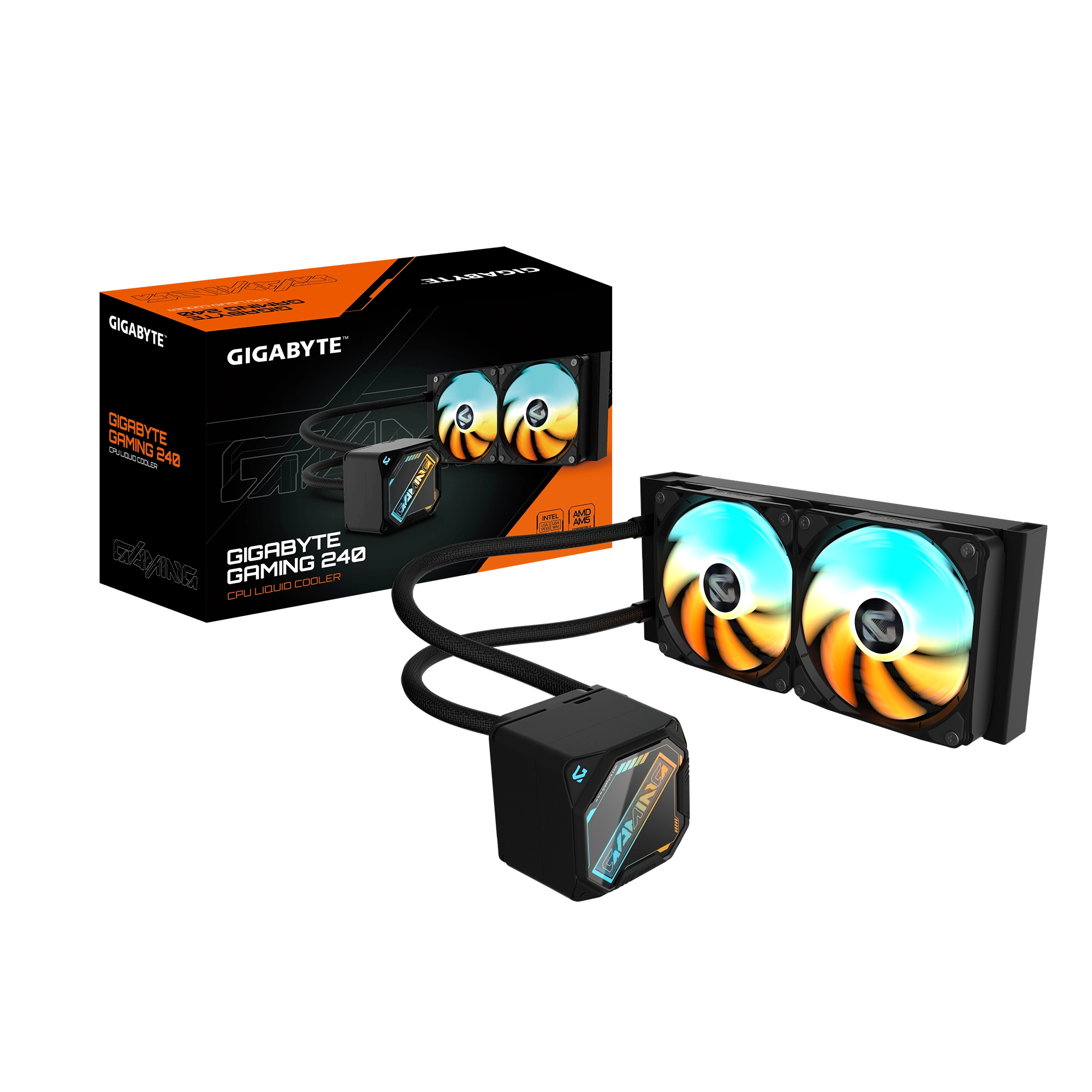 GIGABYTE GAMING 240 ARGB CPU WATER COOLER BLACK