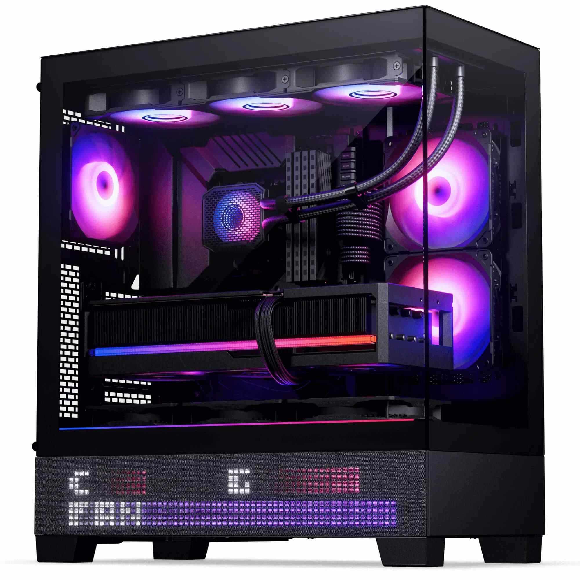 PHANTEKS XT VIEW MATRIX TEMPERED GLASS MID TOWER CASE BLACK thumbnail 13