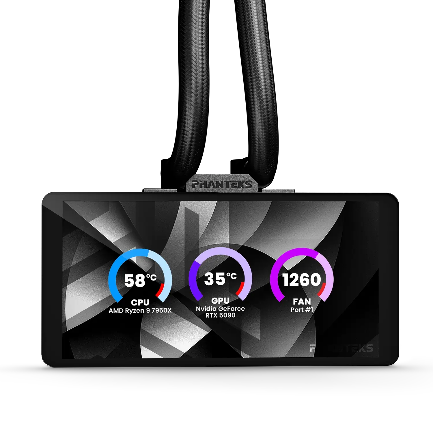 PHANTEKS GLACIER ONE 360M25 G2 LCD DRGB AIO WATERCOOLING BK thumbnail 2