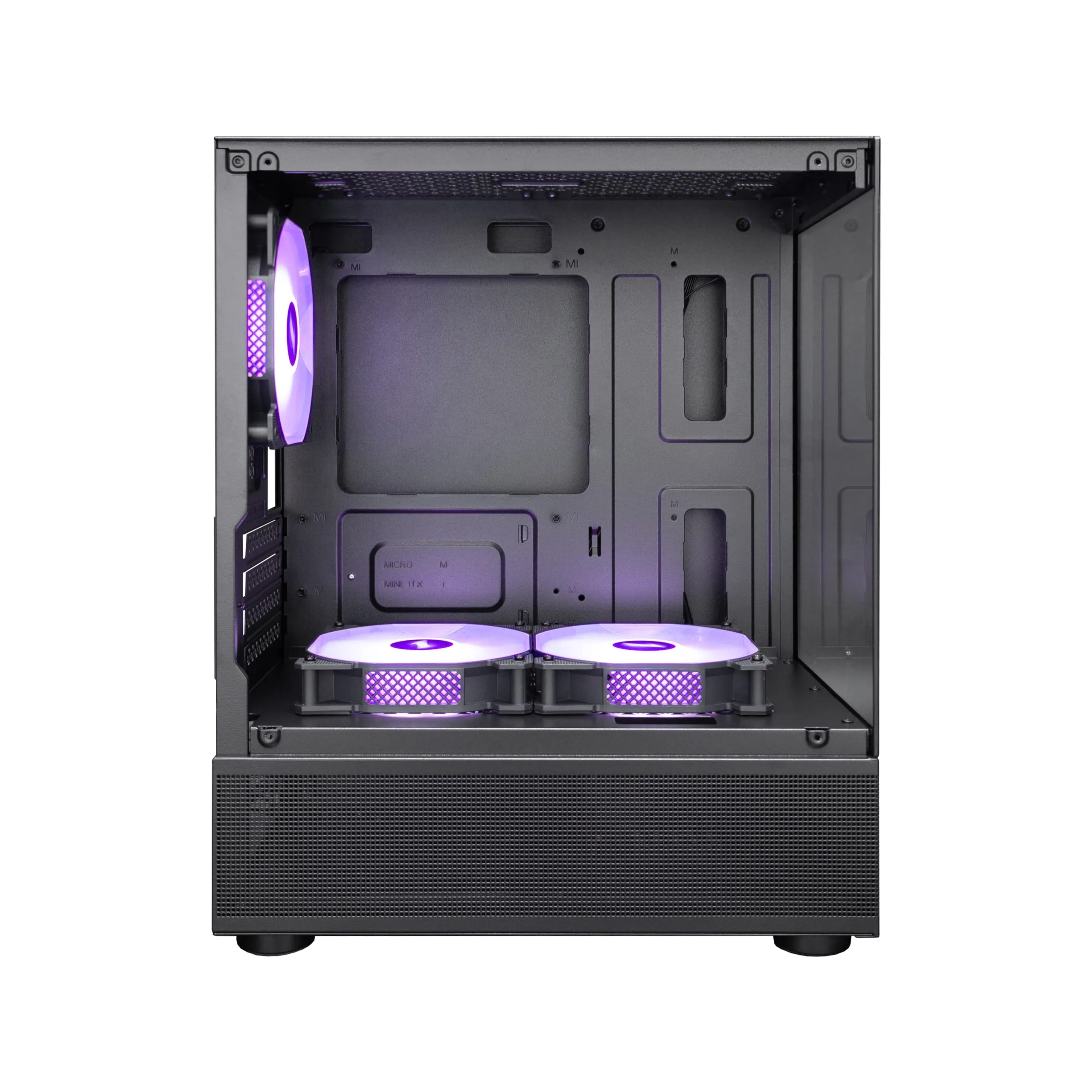 1STPLAYER MI2-A MATX CASE W/ 3 ARGB FANS BLACK thumbnail 4