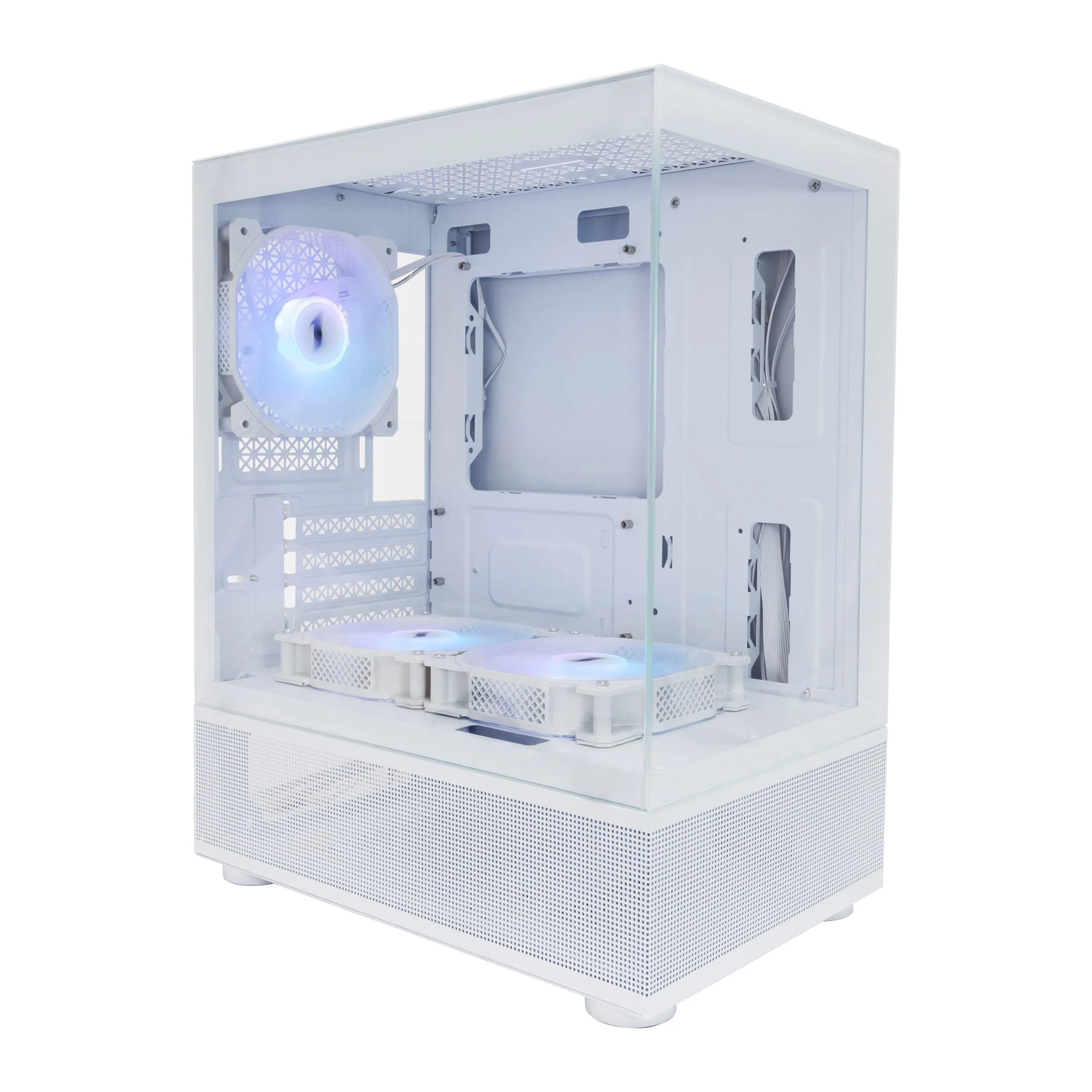 1STPLAYER MI2-A MATX CASE W/ 3 ARGB FANS WHITE